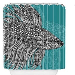 DENY Designs Beta Fish Shower Curtain by Valentina